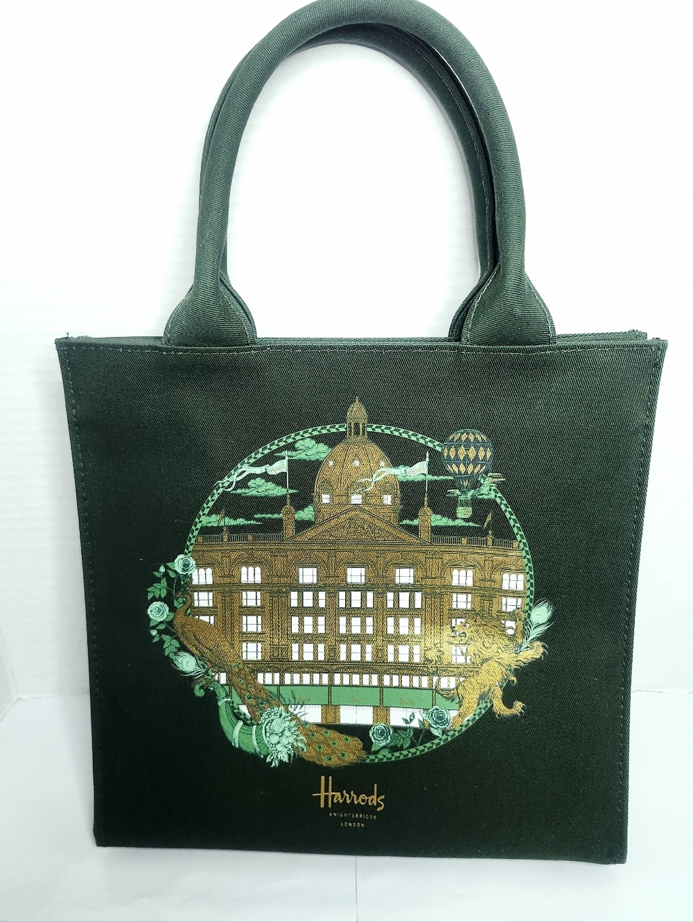 Harrods  Green Gold Tote - Picture 4 of 12
